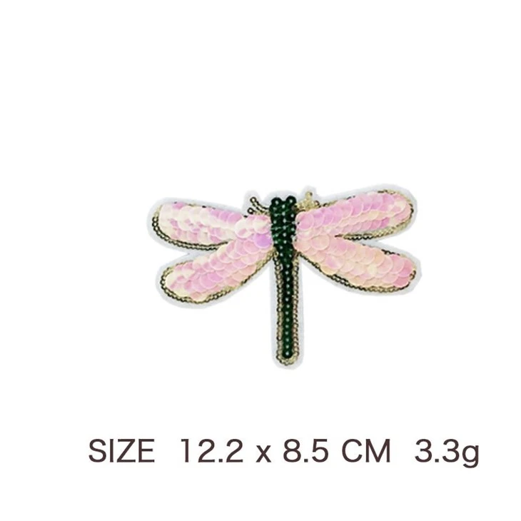 Insect-shaped Sequin Embroidered Label factory